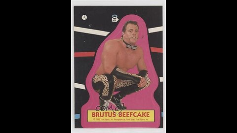 WWF Magazine-February March 1985-2 pictures of Brutus beefcake