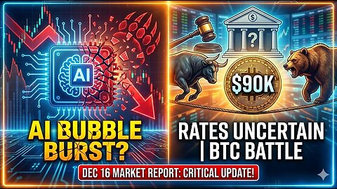AI Bubble Burst? $90K Bitcoin Battle & Global Rate Shockwave! (Dec 16 Market Crash) | EPK Capital