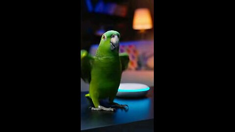 When the #parrot Stop Talking and Start Dancing #funnyanimal #funnybird #funny