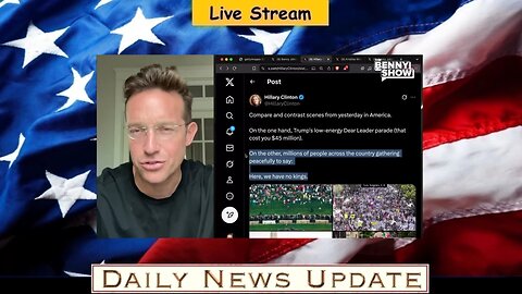 x379c: Benny Johnson - Hillary Has Screaming MELTDOWN as Trump’s Army Parade SHOCKS DC