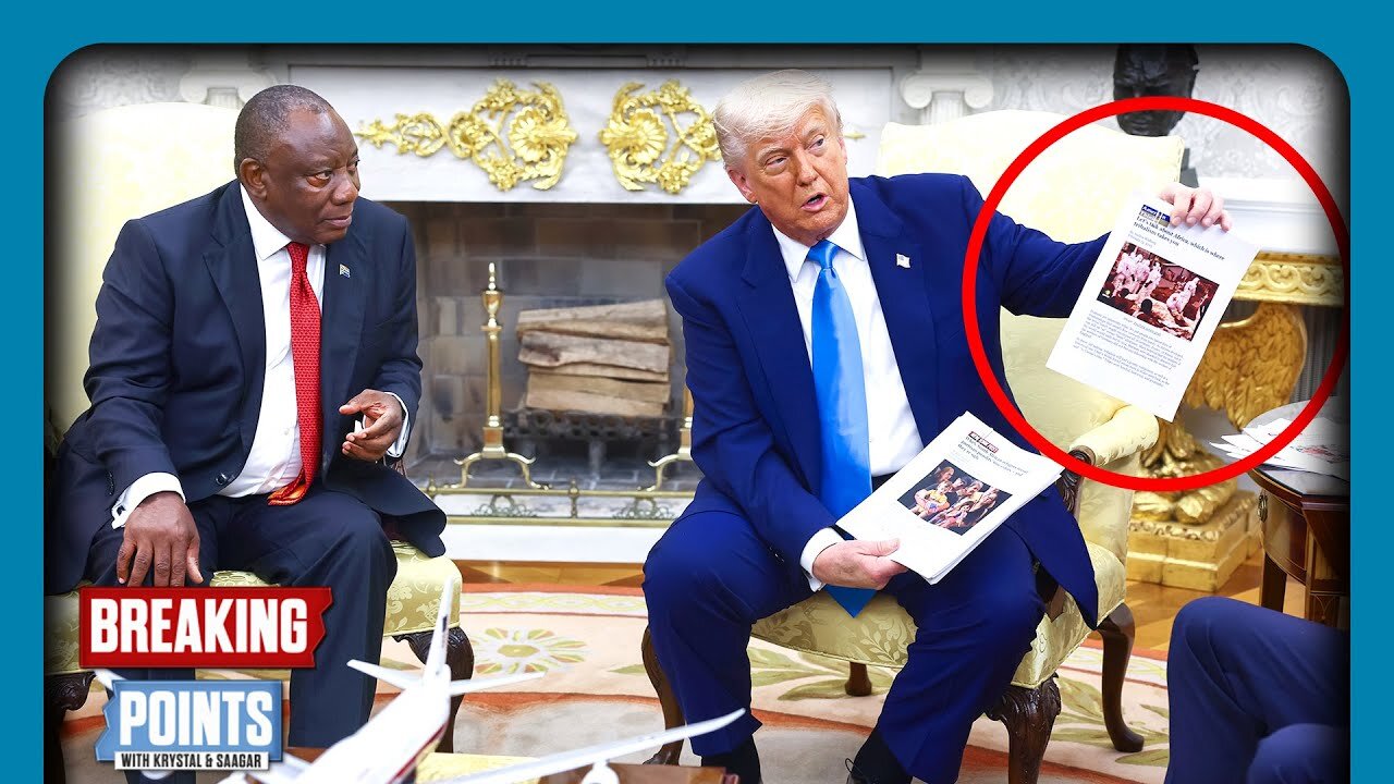 Trump AMBUSHES South Africa President w "White Farmer" Claims