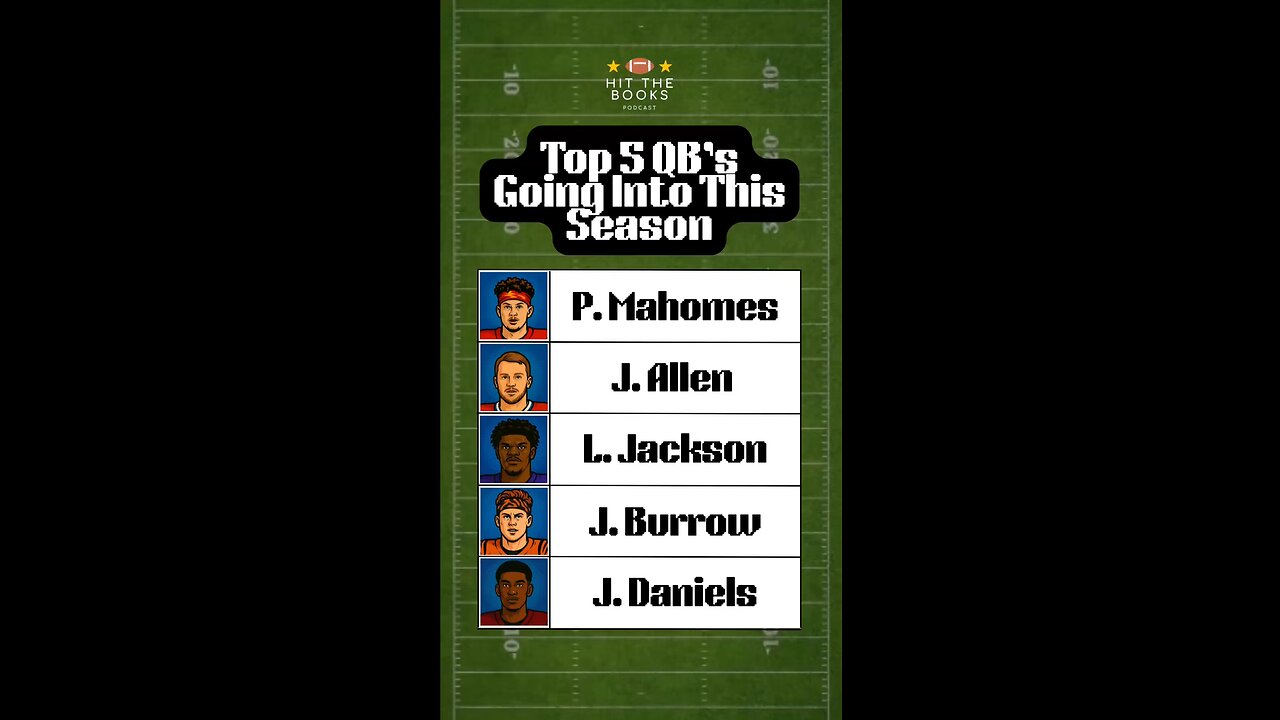 Huf’s Top 5 QB’s heading into the 2025 Season. Do you agree? Where did he go wrong?🏈