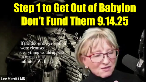 Step 1 to Get Out of Babylon - Don't Fund Them
