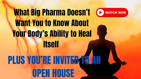 What Big Pharma Doesn't Want You To Know About Your Body's Ability To Heal Itself!