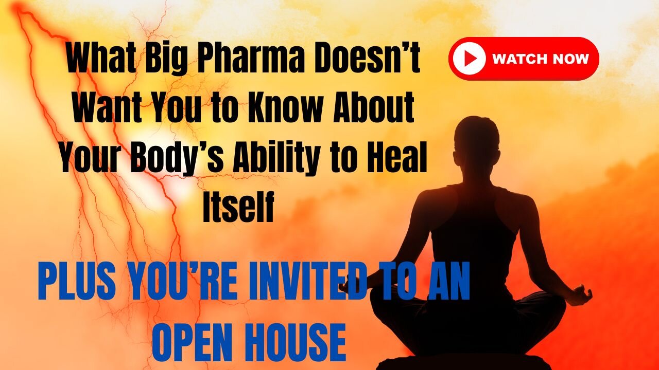What Big Pharma Doesn't Want You To Know About Your Body's Ability To Heal Itself!