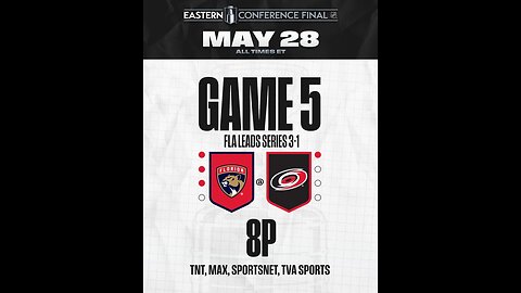 Game 5: Carolina Hurricanes in a Do-or-Die Battle Against Florida Panthers