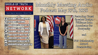 Monthly Meeting Audio Podcast: May 2025 - Guest Roslyn Williams and Scholarship Award Presentation