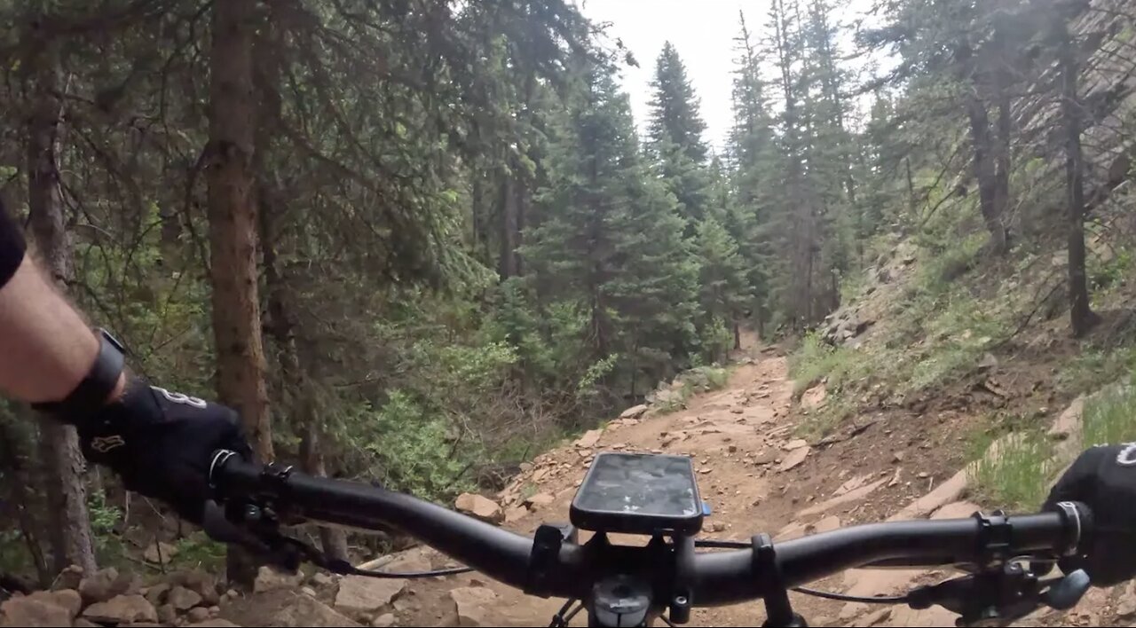 Mason Creek - Long Blue Flow Descent - Watch your speed - Staunton State Park - Conifer - Colorado
