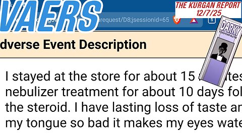 VAERS: SHE MAY HAVE LOST HER TASTE AND SMELL, BUT WE GIVE HER A VOICE!