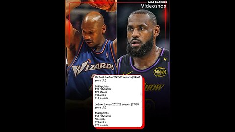 Jordan put more effort at 40 than LeBron at 38