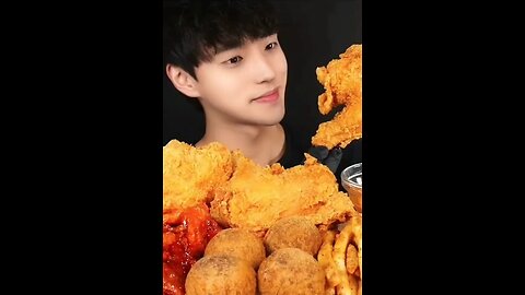 Korean fried chicken, chicken nuggets, onion rings