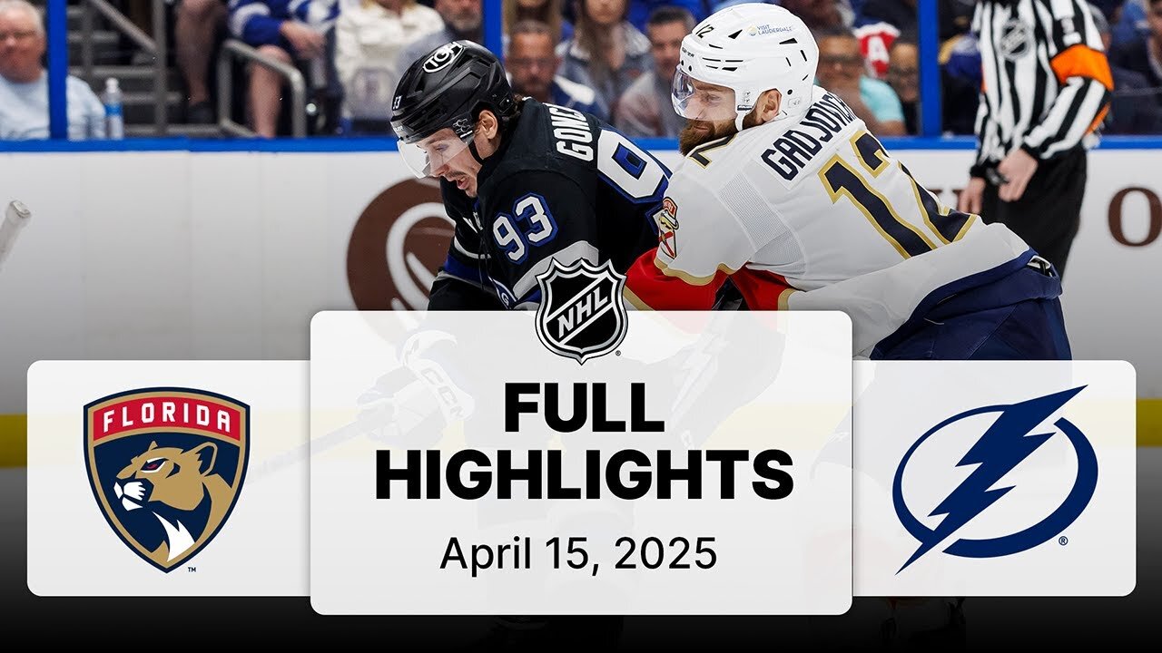 NHL Highlights | Panthers vs. Lightning - April 15, 2025