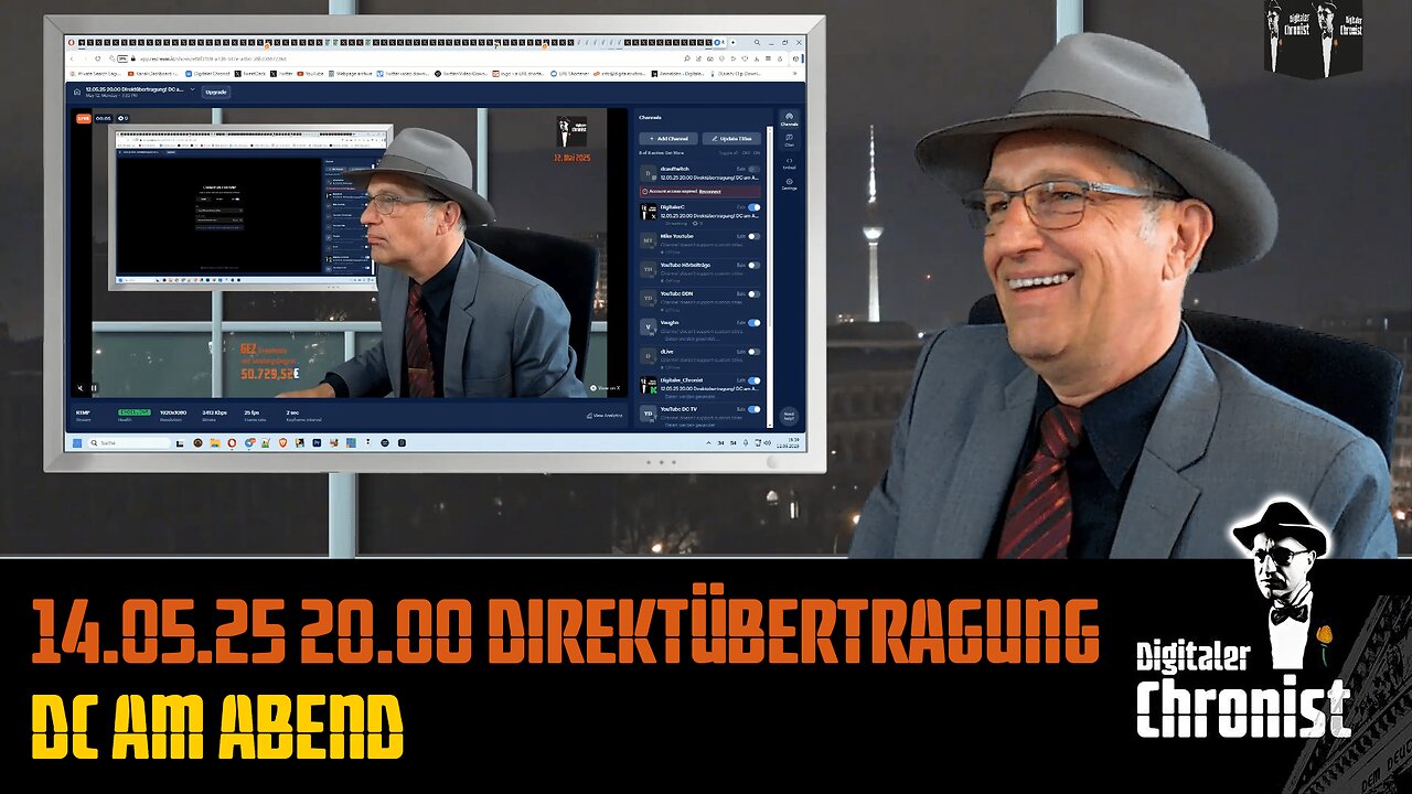 Aufzeichnung vom 14.05.25 Direktübertragung DC am Abend