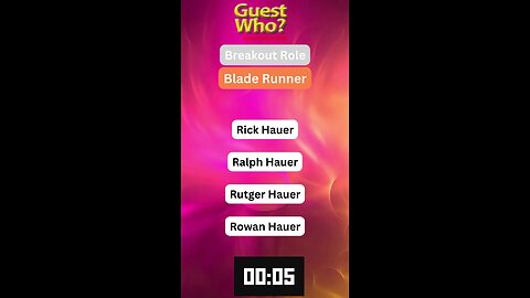 Guest This Actor #271 Like A Quick Quiz? | Blade Runner