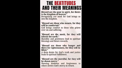 The Beatitudes