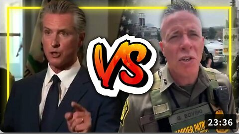 Trump's ICE / Border Patrol Agents Turn Up The Heat By Crashing A Governor Newsom Event In California & Arresting Illegal Aliens