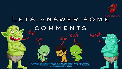 Lets answer some (troll) comments