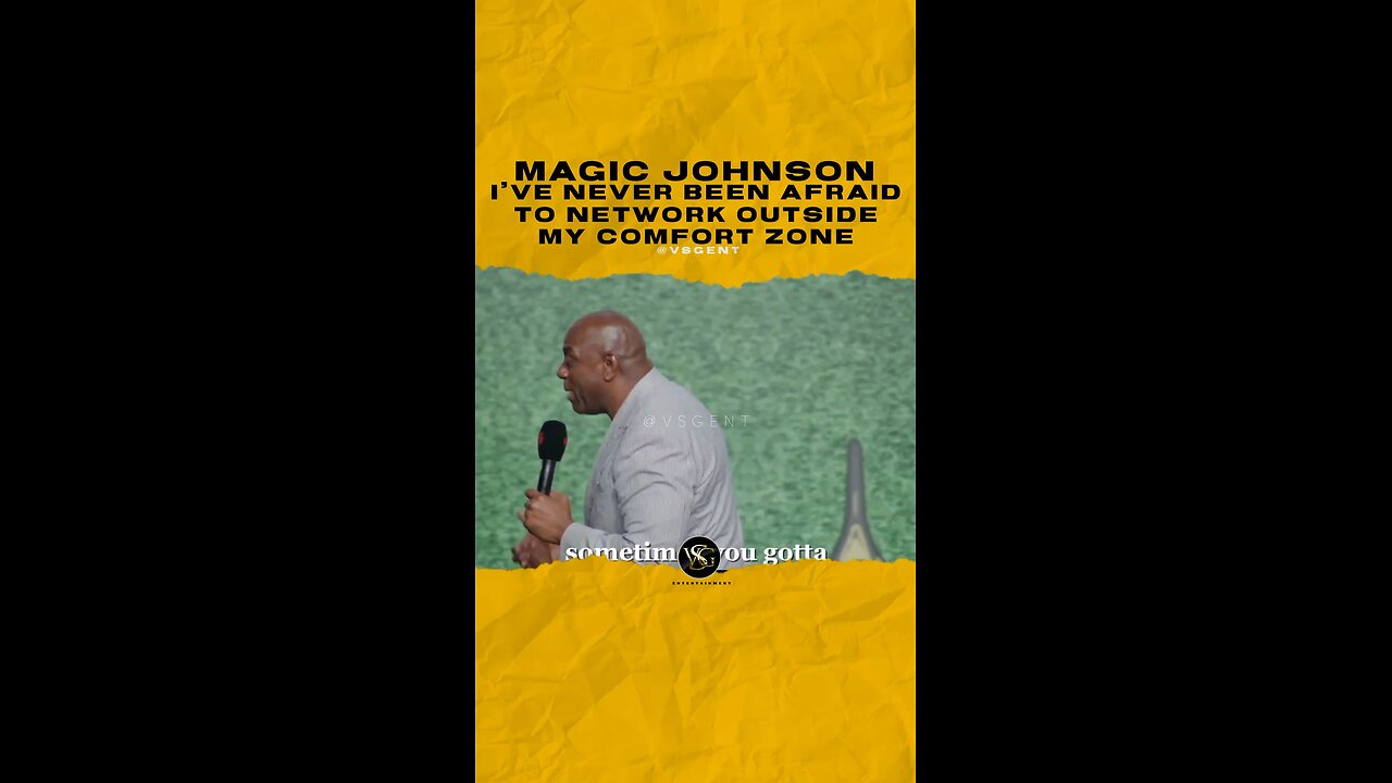 @magicjohnson I’ve never been afraid to network outside my comfort zone