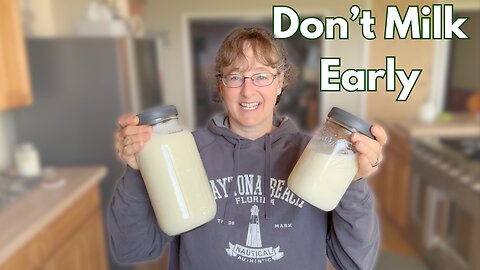 Milking Myth: Break the early morning milking rule.