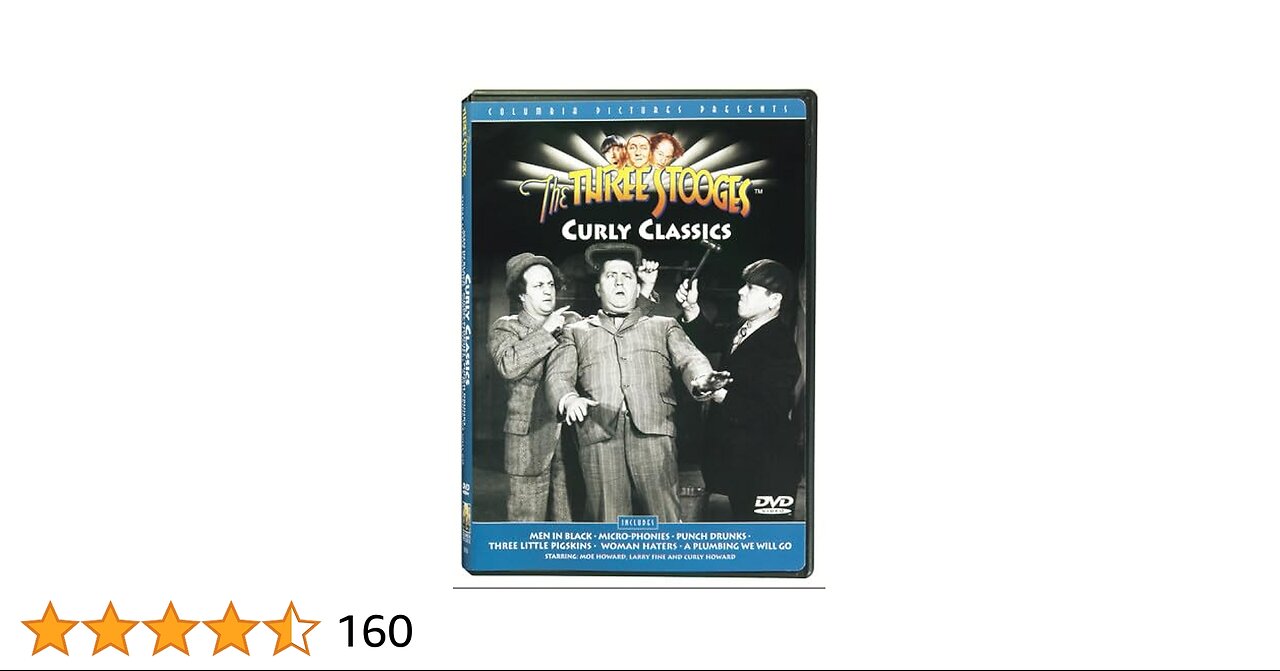 The Three Stooges Curly Classics (1999 DVD)