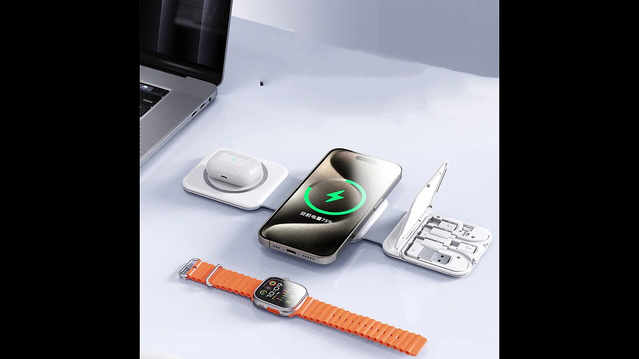 3-in-1 Multi-Functional Wireless Survival Card Charger