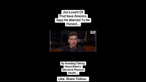 POD Save America lied to their listeners to… Save America…