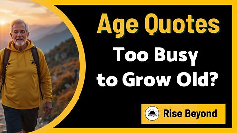 Growing Old Is Just a Bad Habit | Inspirational Quote by Andre Maurois