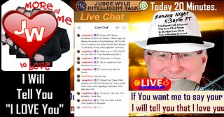 Live Stream LOVE CHAT 11 16 2025 Free: You Ask Me To Say I Love You-I Tell You I Love You-That's It!
