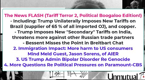 Liberty Conspiracy LIVE 7-30-25 Tariff Terror, Genocide Undecide, Due Process