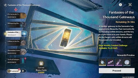 Fantasies of the Thousand Gateways - Wuthering Waves (05 May - 11 May)