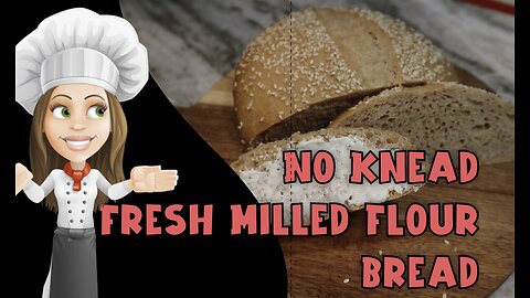 Fresh Milled Flour NO Knead Bread