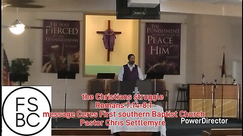 the Christians struggle Romans 7:14-8:1 Ceres First southern Baptist Church #theoutlawpreacher