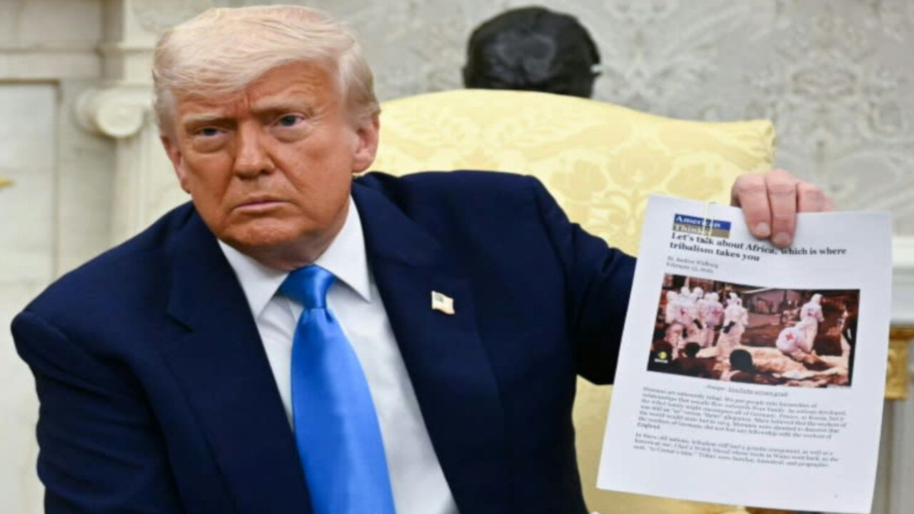 Trump Caught Using Fake Images To Prove The So Called “White Genocide”