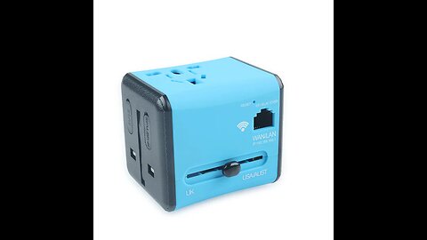 All-in-one Dual-port Travel Adapter with WIFI - Stay Connected Anywhere Anytime
