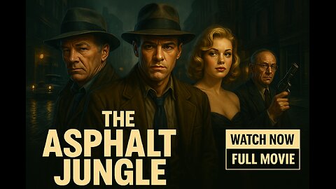 The Asphalt Jungle (1950) | Full Movie | Crime Noir Classic by John Huston