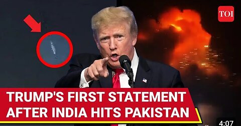 Trump speak on india s missil attack on Pakistan know something will happen