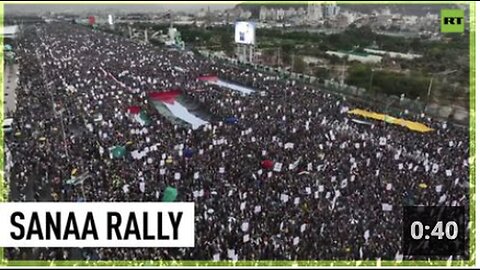 "Sanaa Mass Protest Stands in Solidarity with Palestine"