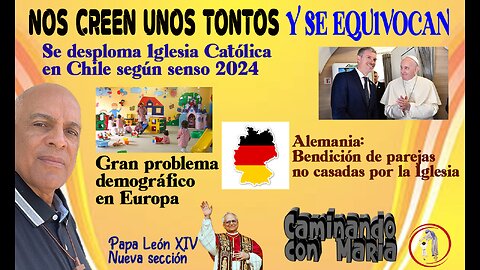 NOS CREEN UNOS TONTOS Y SE EQUIVOCAN. Se desploma Iglesia Católica en Chile según senso 2024