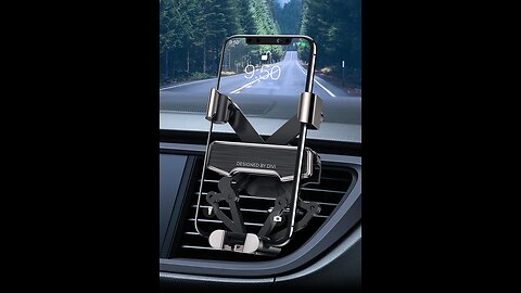 Gravity Phone Mount For Universal Air Vent, Compatible iPhone, Samsung, Huawei And More