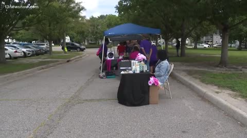 Norview Middle School cookout welcomes families as back-to-school time arrives
