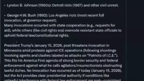 Insurrection Act - Presidents History