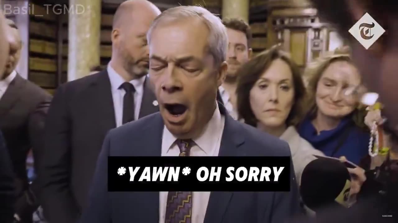 Nigel Farage now bored?
