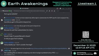 Earth Awakenings - Livestream 1 - #4202 - Live on Rumble/Youtube/X-Twitter/Twitch