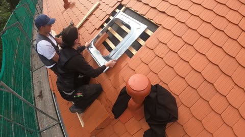 Dachfenster einbauen Teil 5 - 17.09.2025 - Biberschwanzdach Leipzig