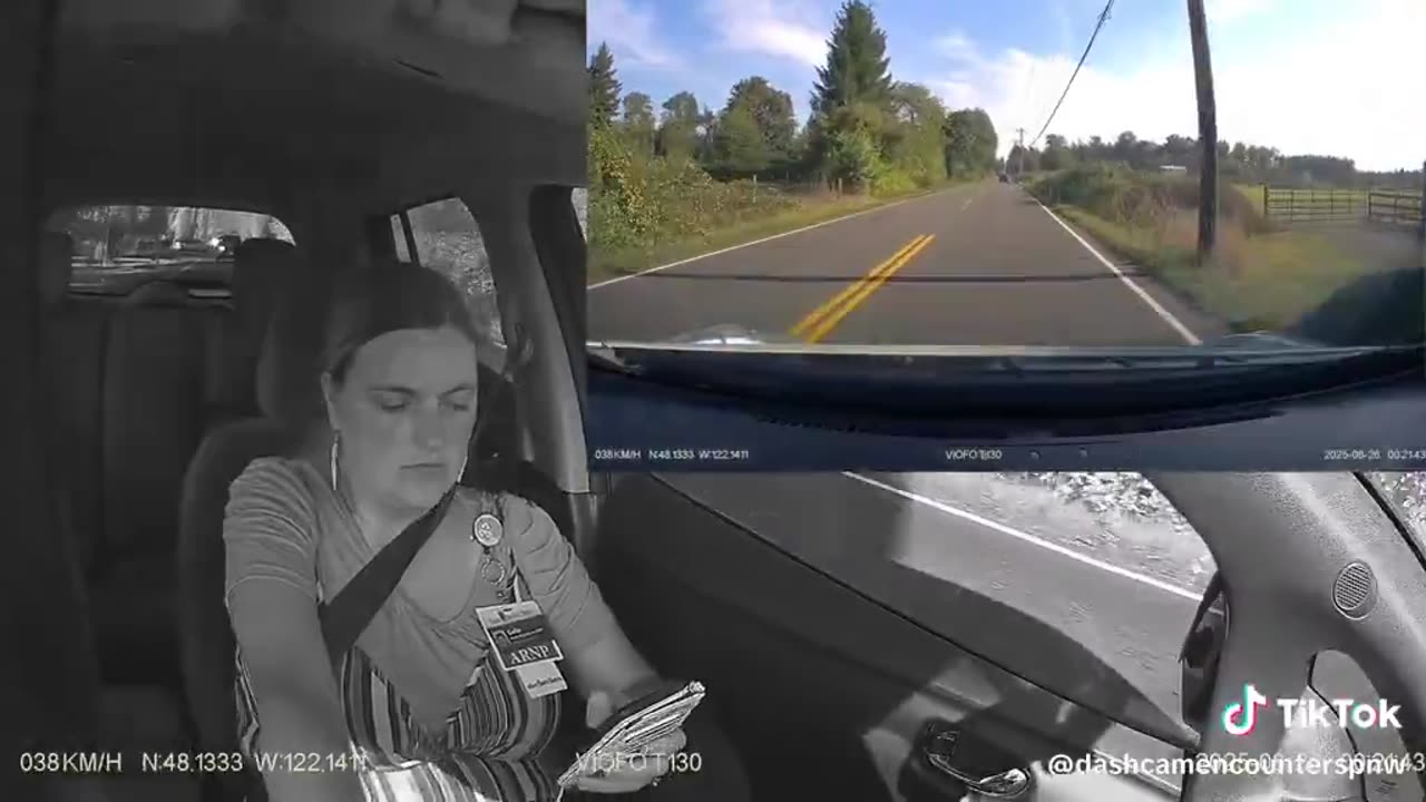Stupid lady.. but at least she has her pronouns on her shirt, better to be safe eh?