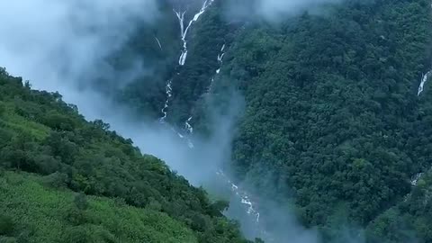 Gigantic Waterfalls in Meghalaya