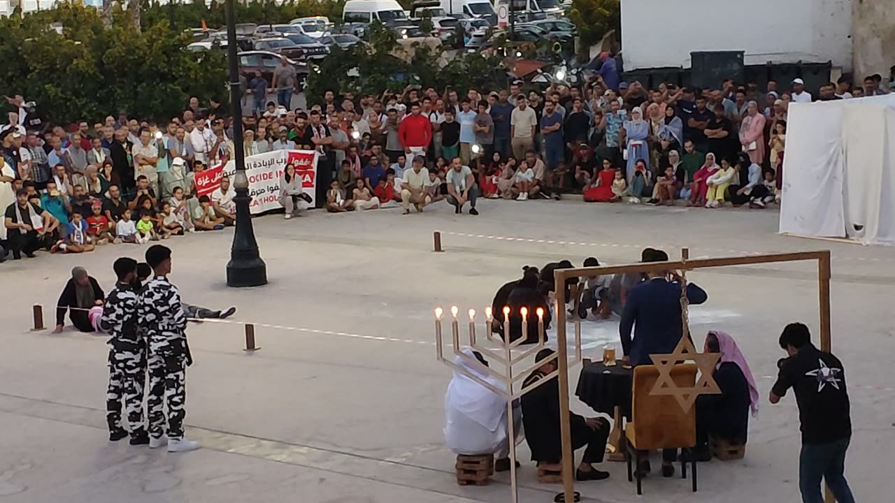مسيرة شعبية بطنجة دعما لأسطول الصمود إستنكارا لإستمرار تجويع وحصار غزة 14 09 2025 غزة، لعبة الموت