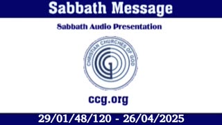 Sabbath Message (Audio) for 29/01/48/120 - 26/04/2025