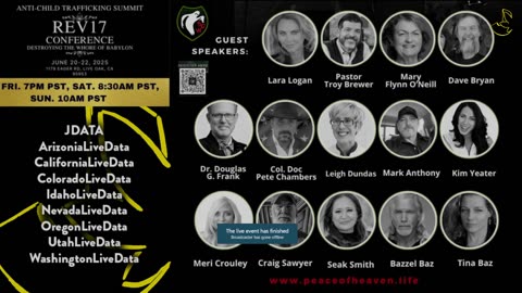 Washington Live Data - REV17: June 20–22, 2025 | -REV17 Anti-Child Tr*fficking Conference - JDATA