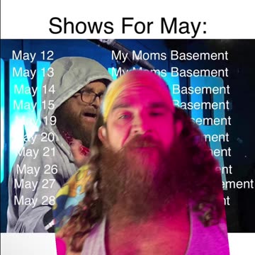 May shows #MayShows #Comedy #Comedian #Stand-up #TadpoleTriplett